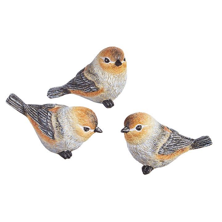 Orange Resin Bird - 3.25"