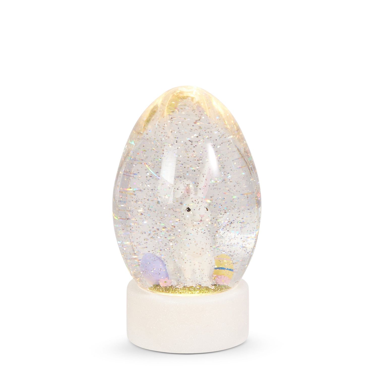 Water Lantern Easter Bunny &amp; Egg 9" - Reg 3 AA,  Batteries, Timer, USB Inc