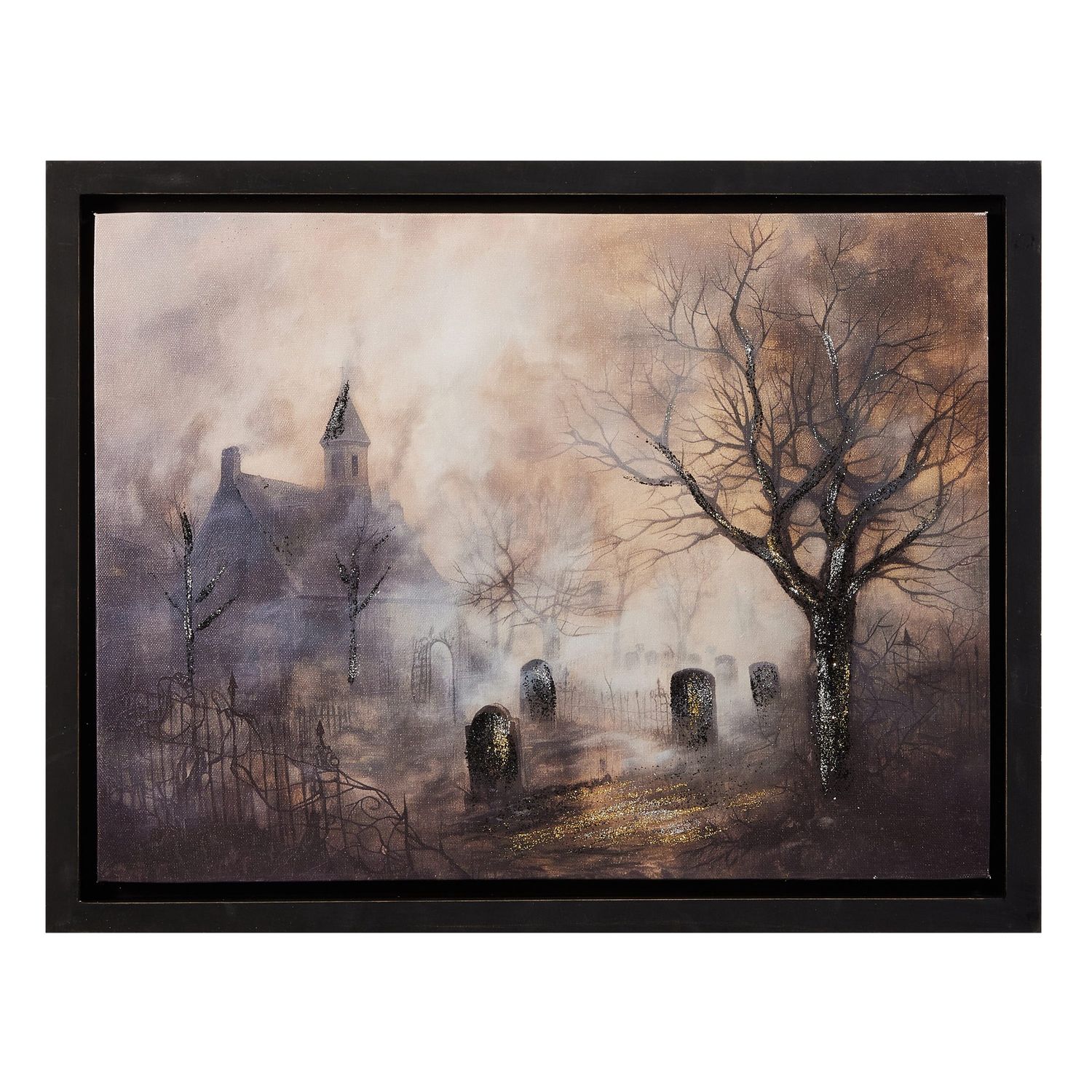 Spooky Nights Graveyard Wall Art - 18"