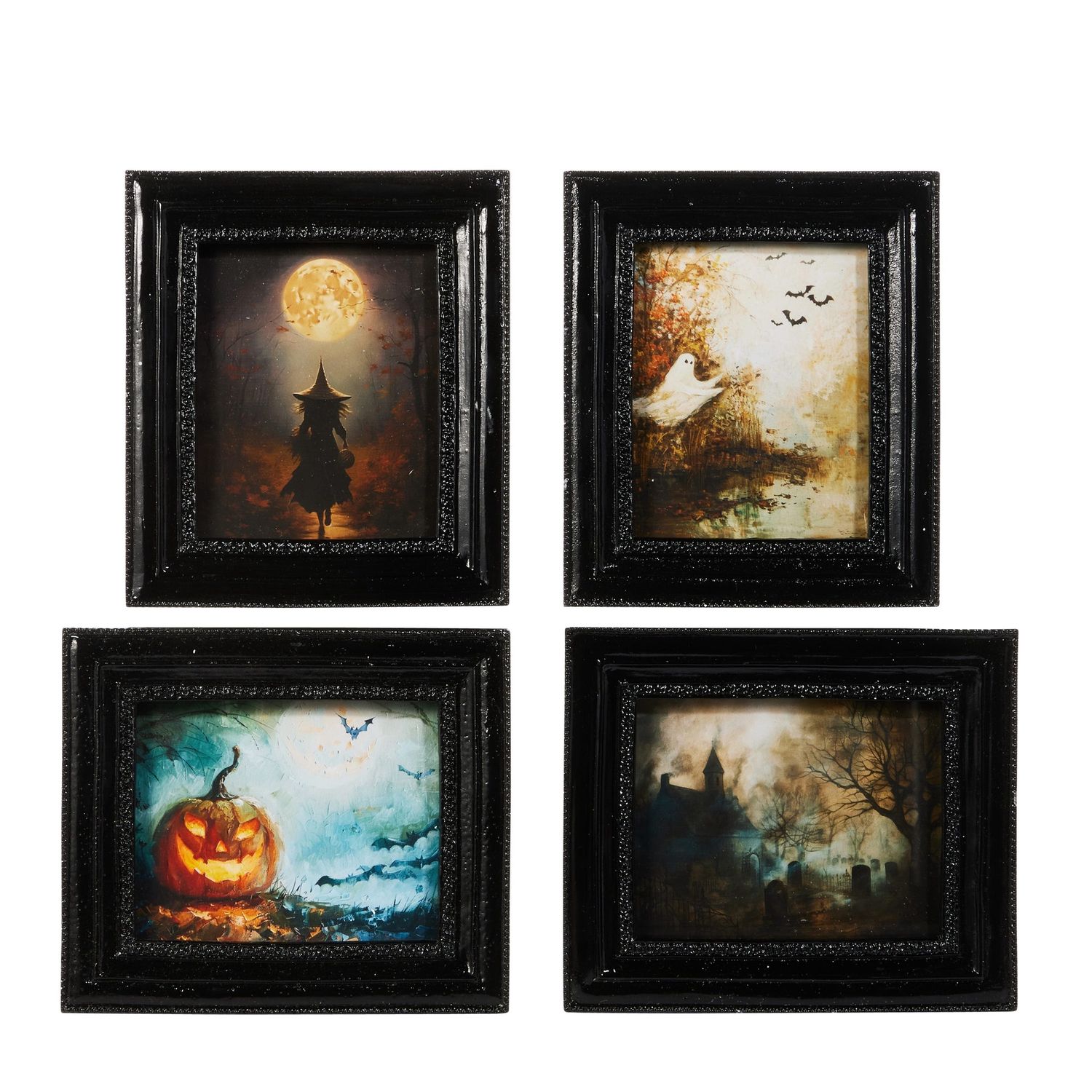 Spooky Nights Mini Framed Print - 6" - 4 Styles