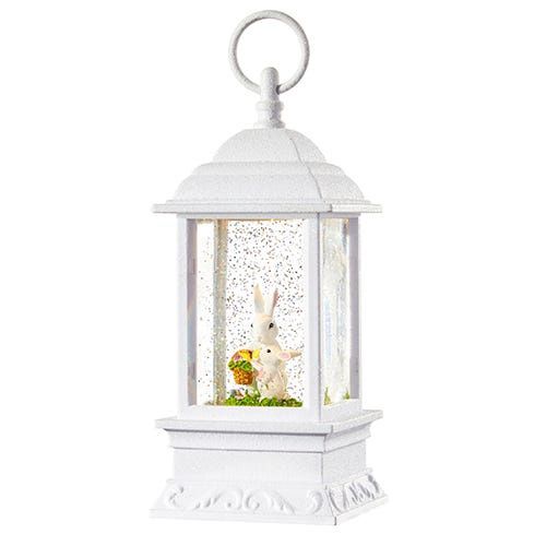Mommy W/ Baby Bunny Lighted Water Lantern 9" - Requires 3AA's Timer USB Inc