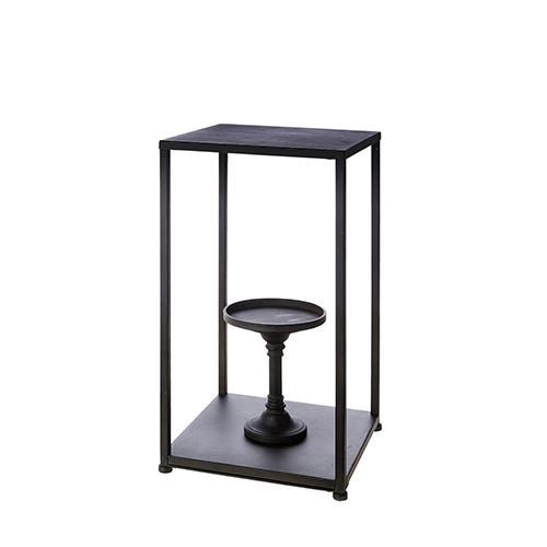 Box Frame Candle Holder - 24.25" Black