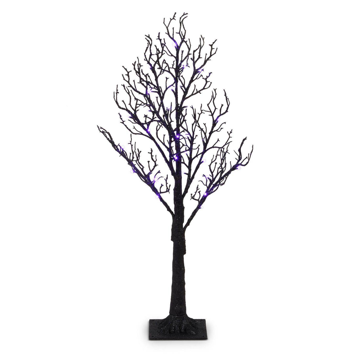Halloween Lighted Tree - 3' - Orange/Purple Dual Led