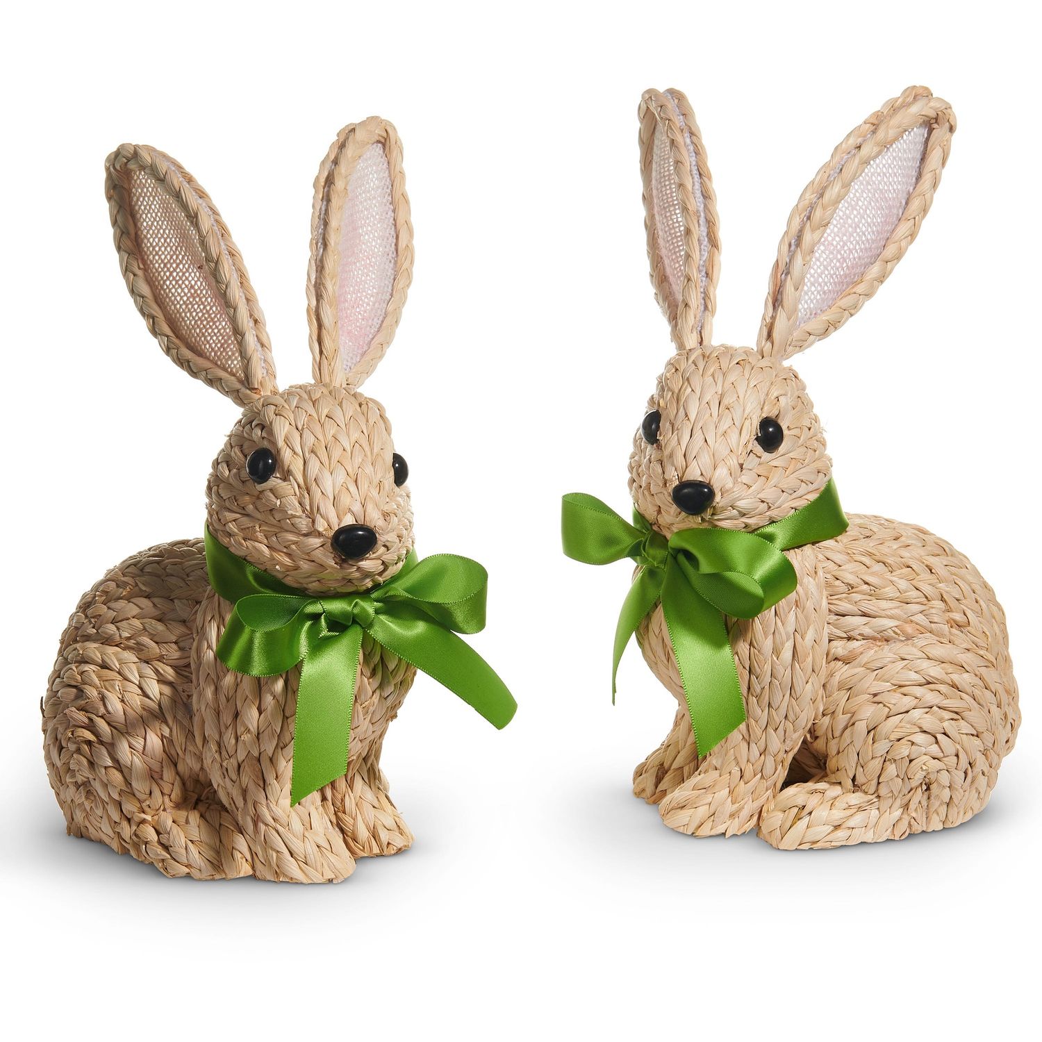 Natural Woven Bunny - 9.5" - 2 Styles