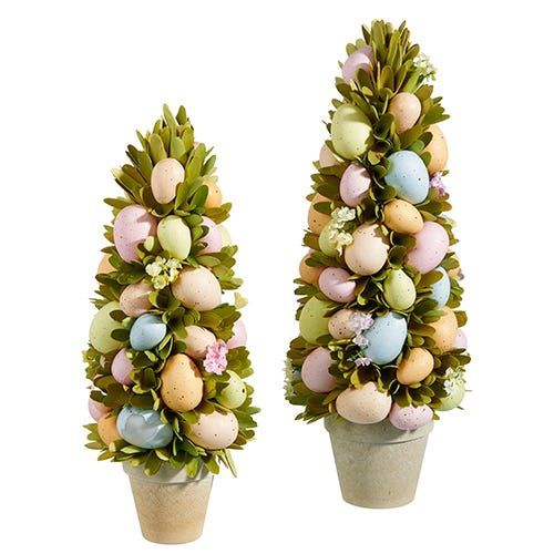 Potted Egg Topiary - 17.5" - Large