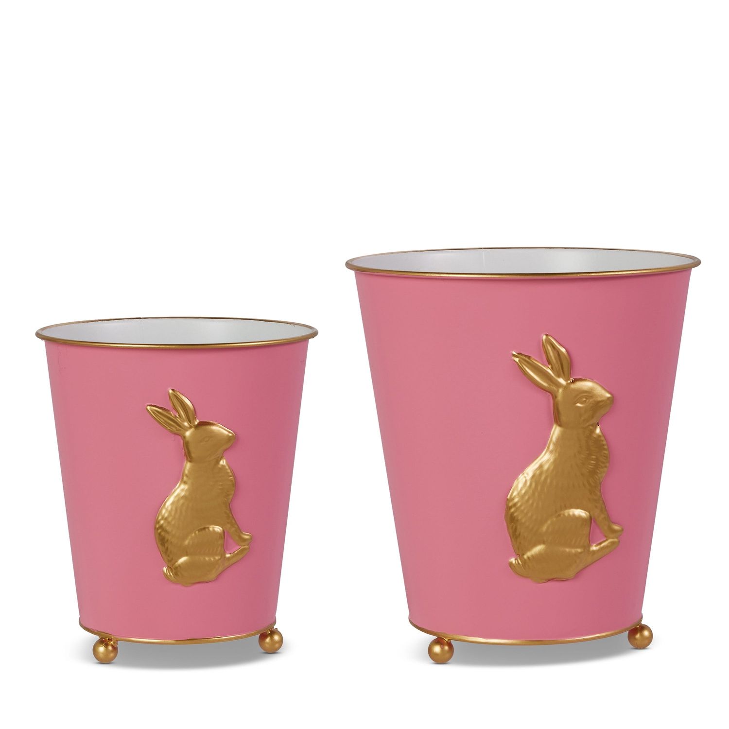Pink Bunny Cache Pot - Small - 7.5"