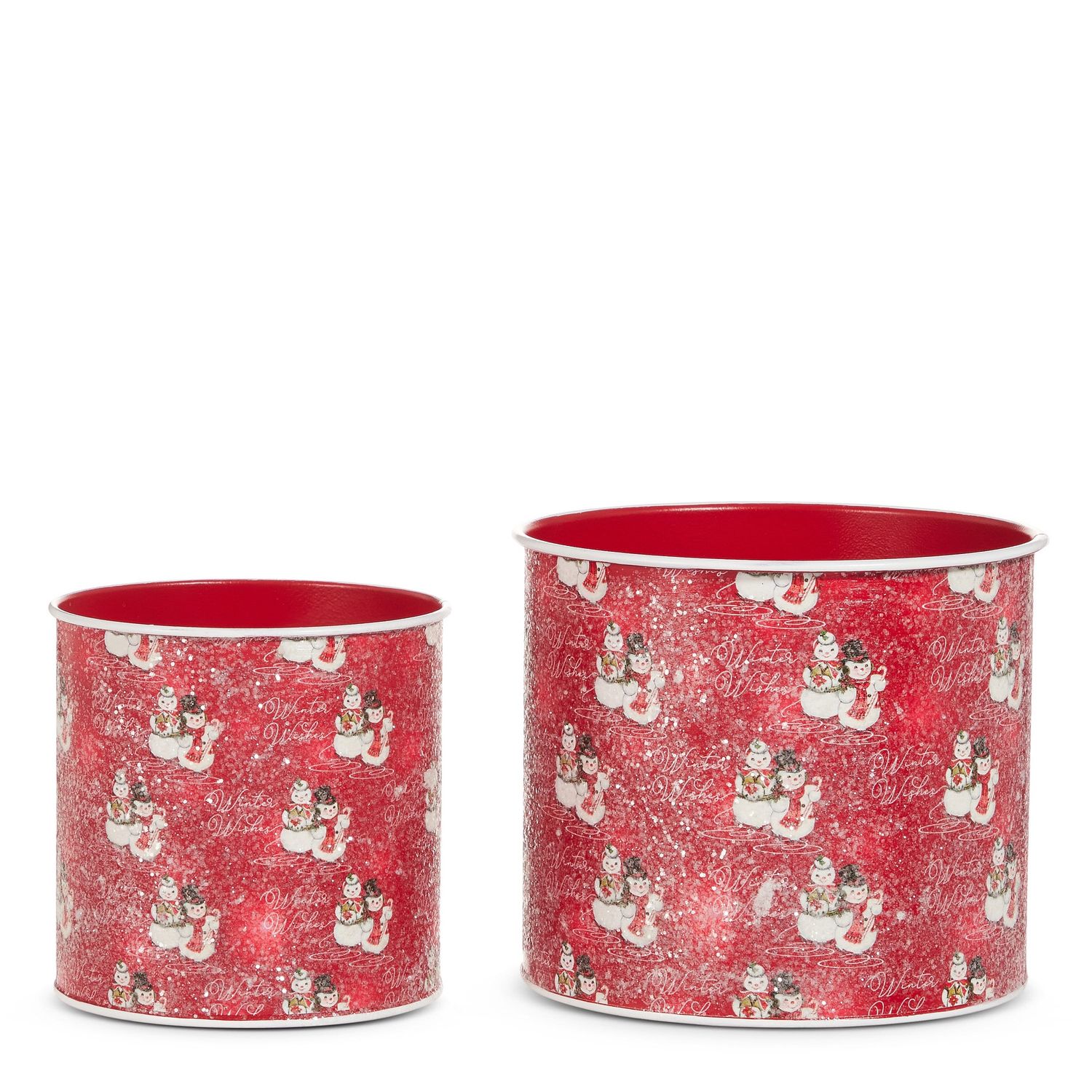 Magic of Xmas Snow Couple Container - Large