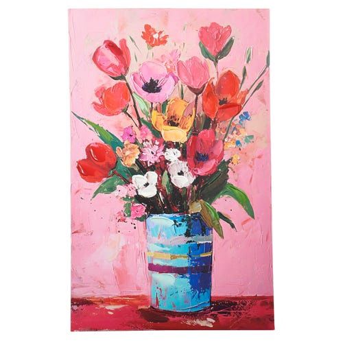 Blooms In Vase Wall Art - 32"