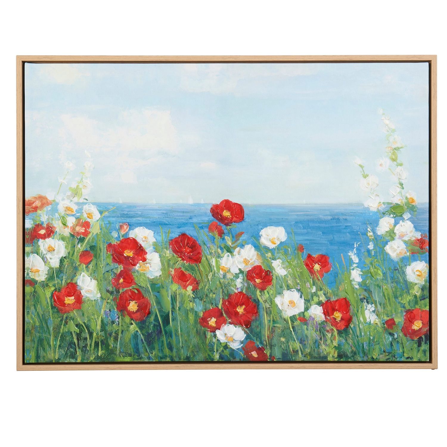 Through The Flowers Framed Wall Art - 24"