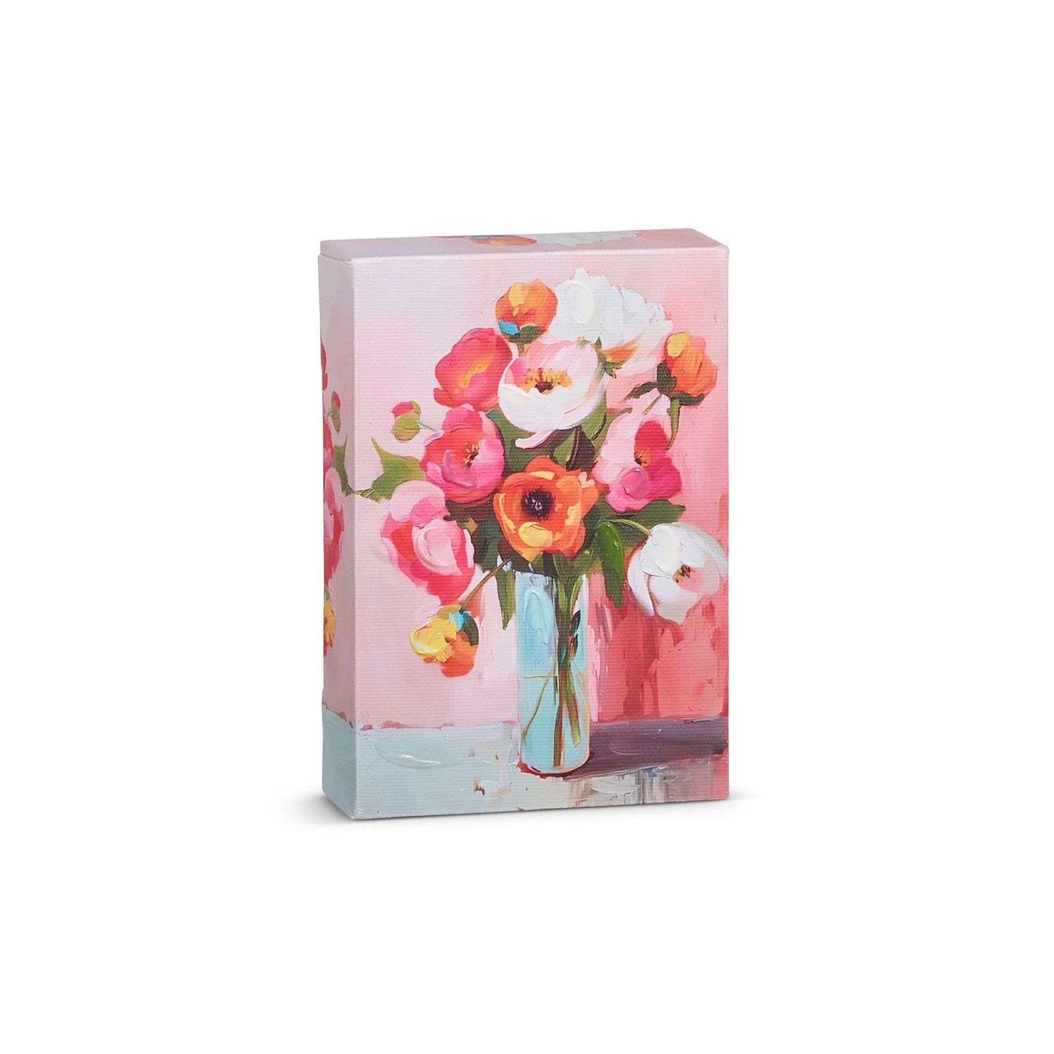 Pink Floral Wall Art - 6"