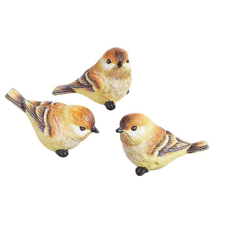 Brown Resin Bird - 3.25"