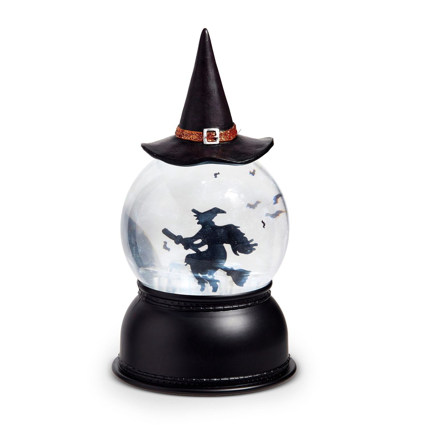 Water Lantern Flying Witch &amp; Bat - 8" - Requires 3 AA Batteries, 6 Hr Timer