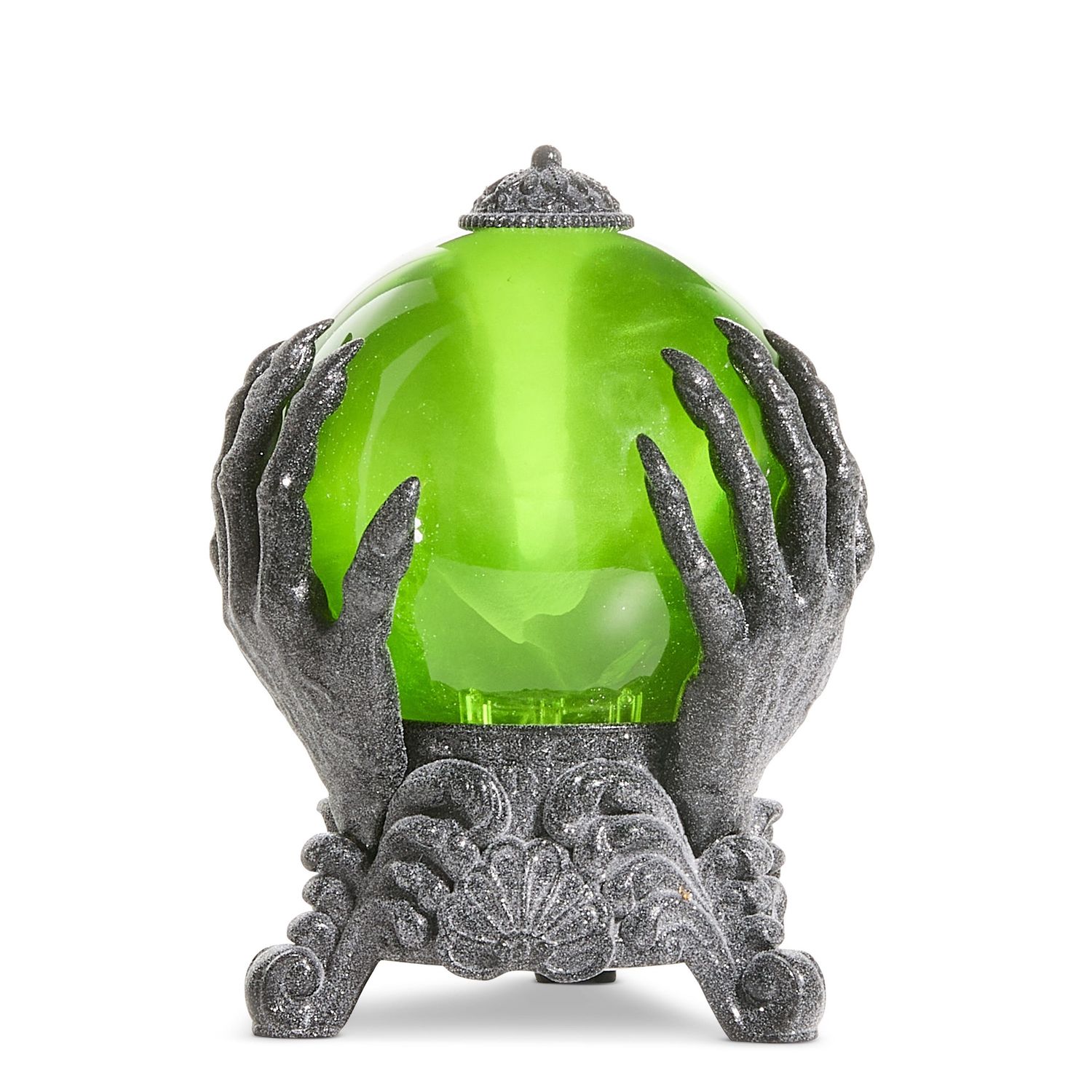 Water Lantern 9" Green Fortune Teller Ball - Requires 3 AA Batteries, 6 Hr Timer