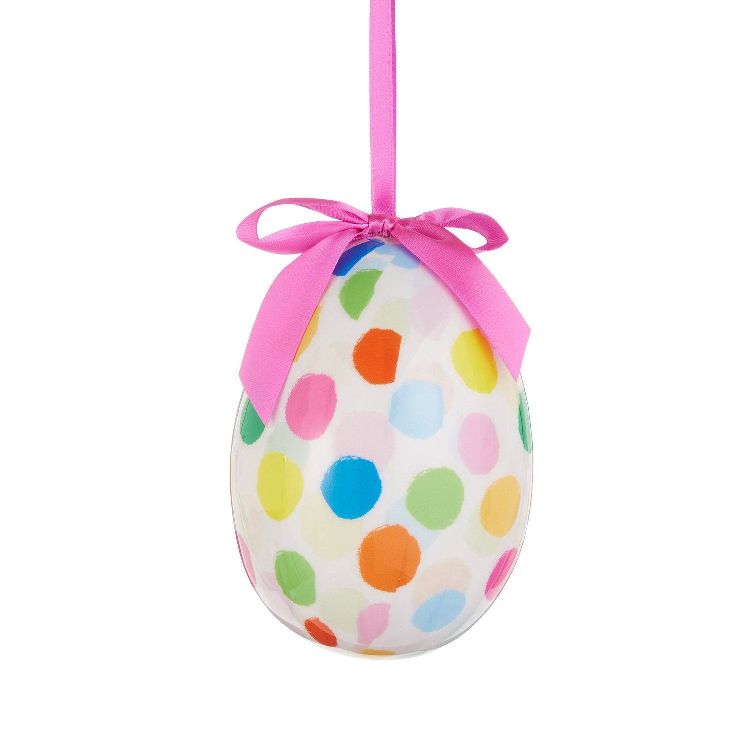 Polka Dot Confetti Egg Orn - 4.5"