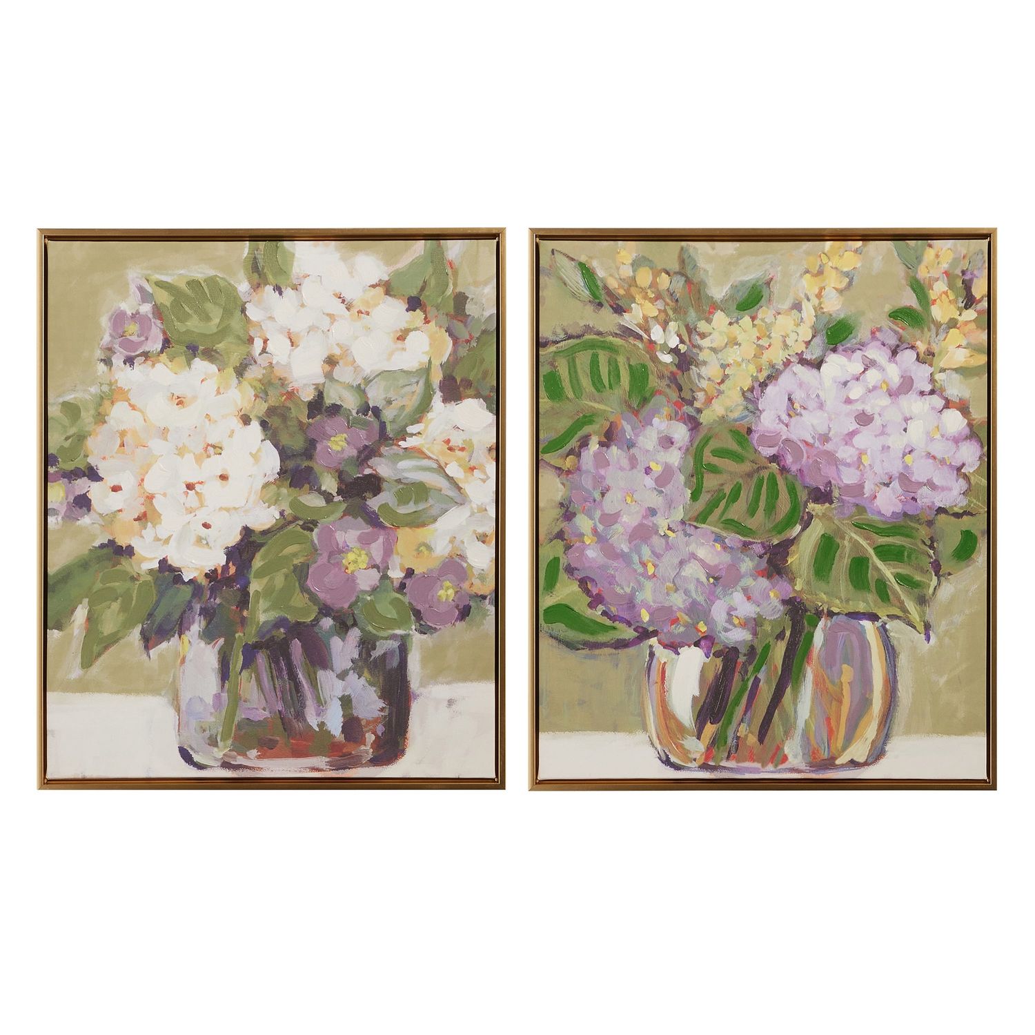 Hydrangea Vase Framed Wall Art - 23.5"