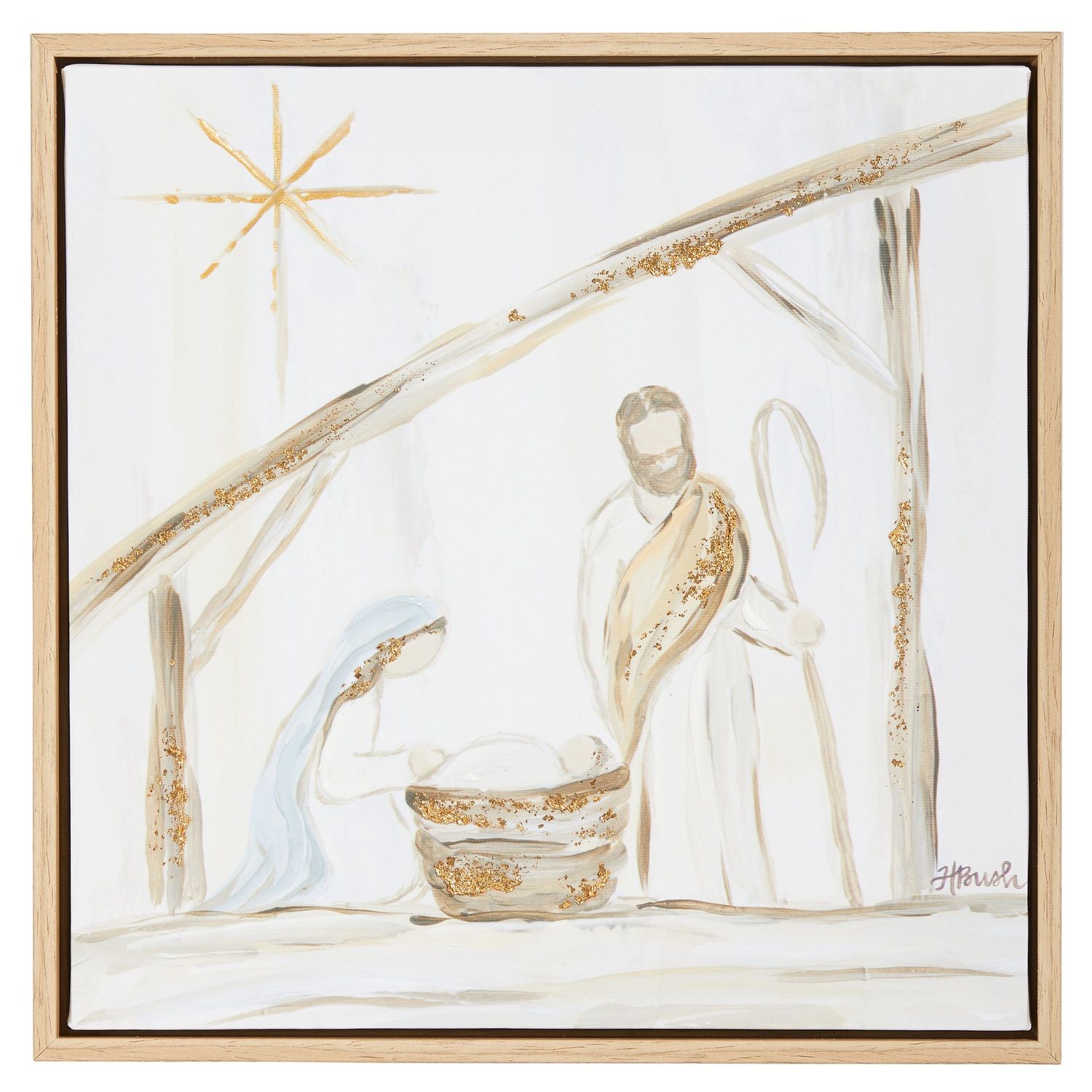Holy Family Framed Wall Art - 14"