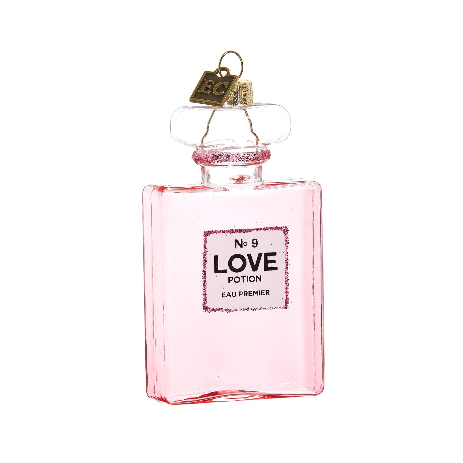 Pink Love Potion Ornament - 4"