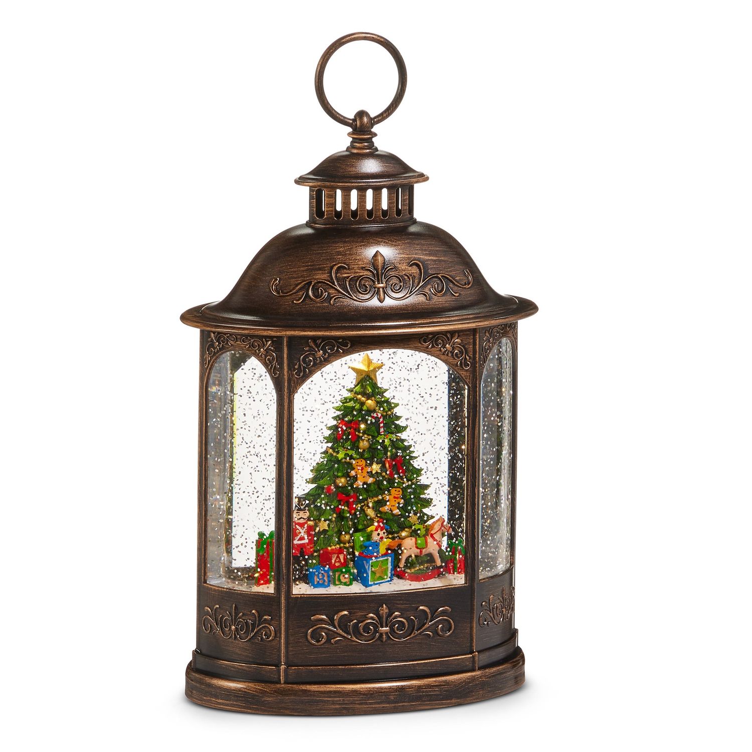 Water Lantern 11" Tree - Requires 3 AA Batteries, USB Cord, 6 Hr Timer, Musical