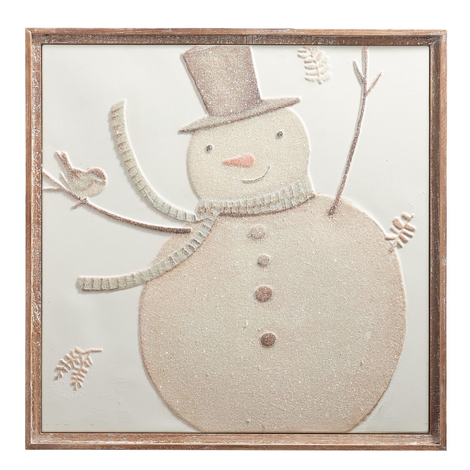 Whimsical Snowman Wall Art - 26"