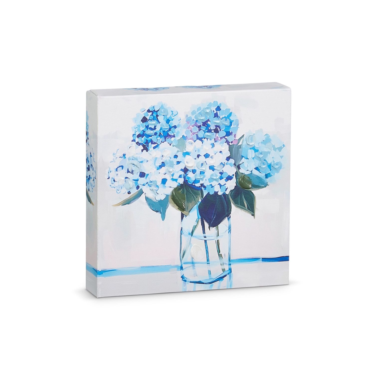 Blue Floral Wall Art - 6"