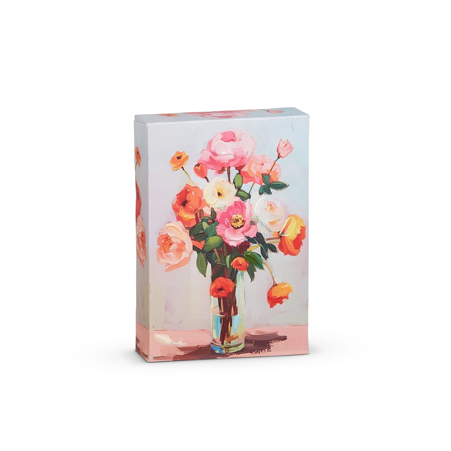 Orange Floral Wall Art - 6"