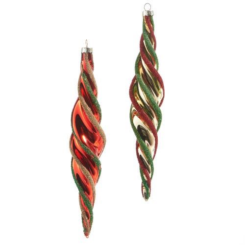 Multicolor Swirl Ornament - 2 Styles