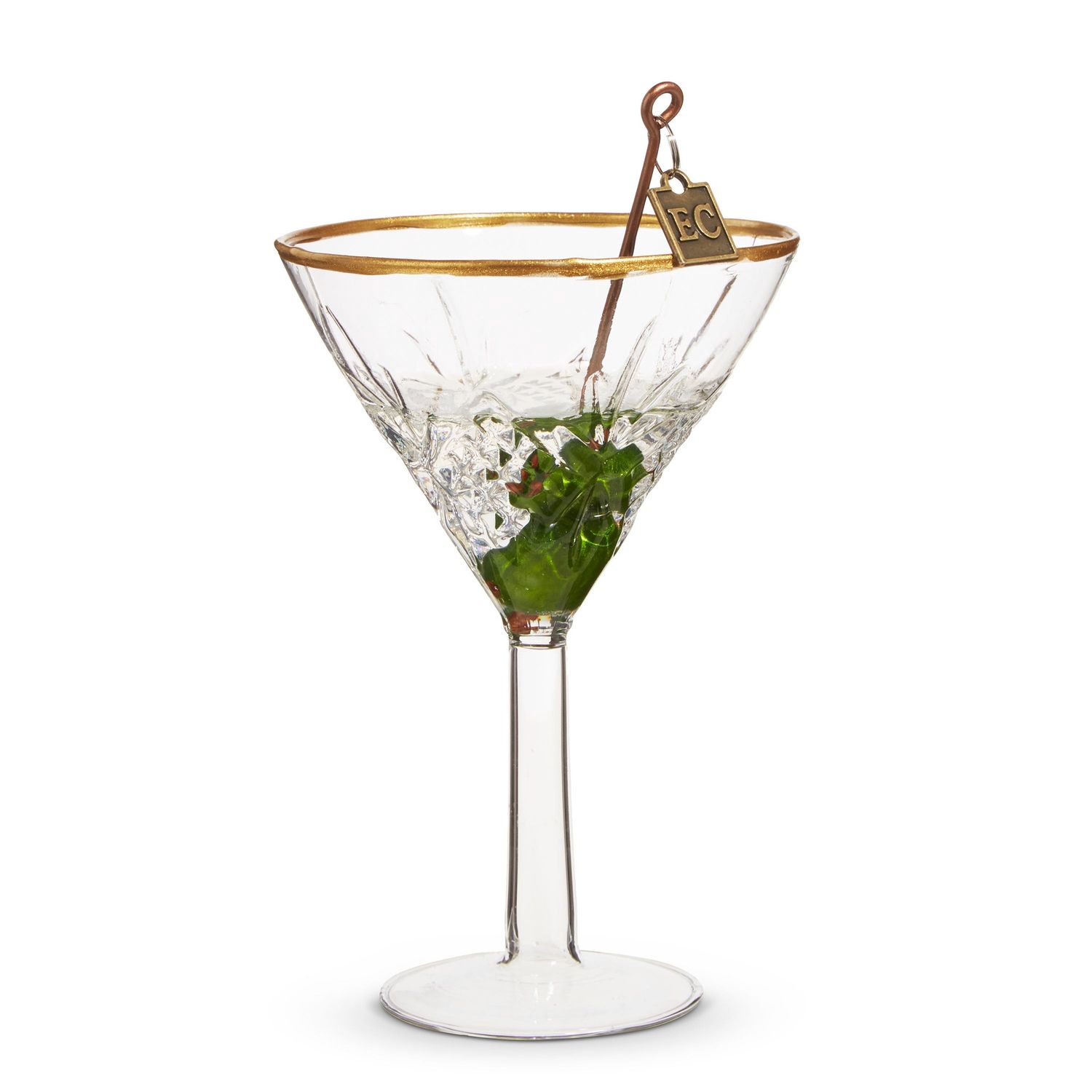 Elegant Martini Ornament - 5"