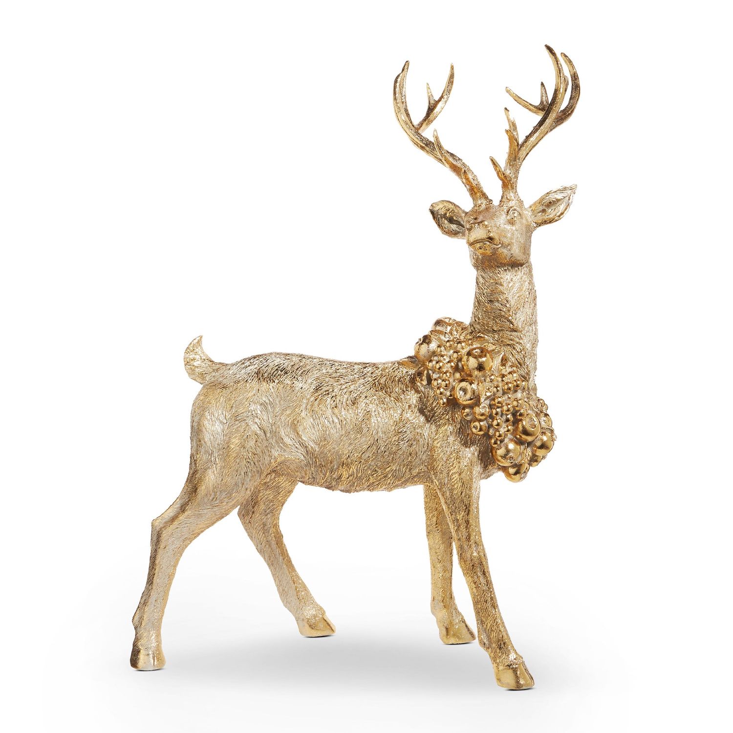 Standing Deer With Wreath - 29.5"