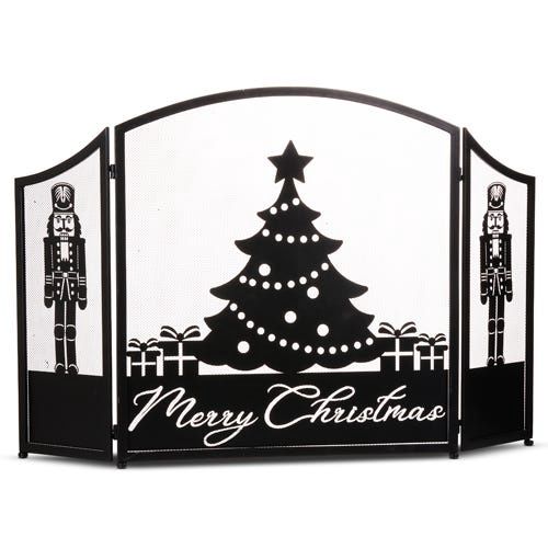 Fire Screen - 48"  Merry Christmas
