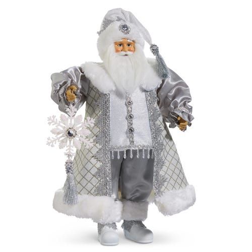 Snowflake Duster Santa - 18"