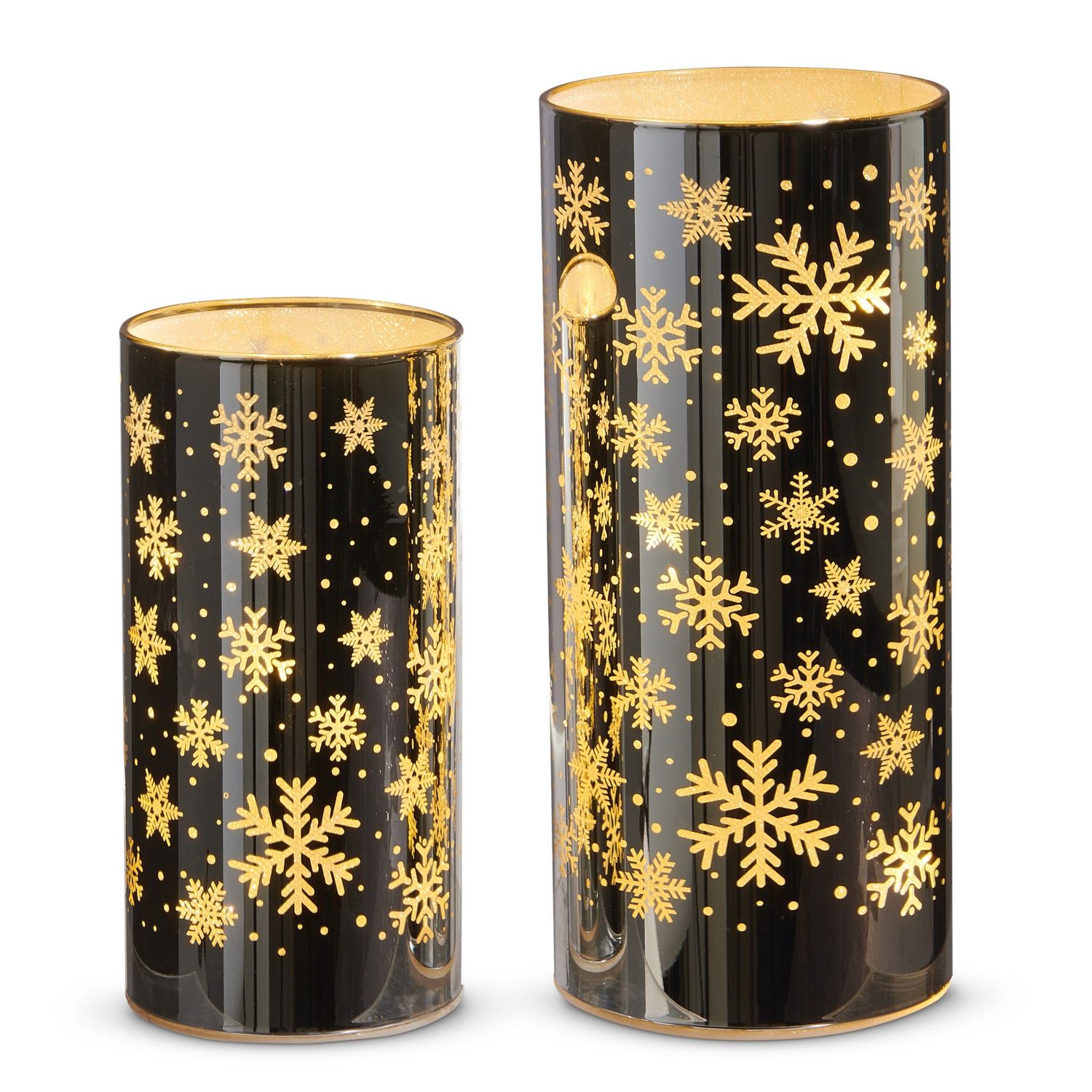 Lantern Snowflake Lighted - Large - Silver