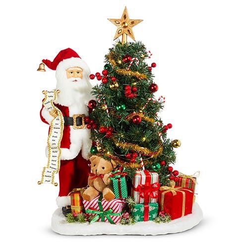 Lighted Tree With Santa - 23.5"