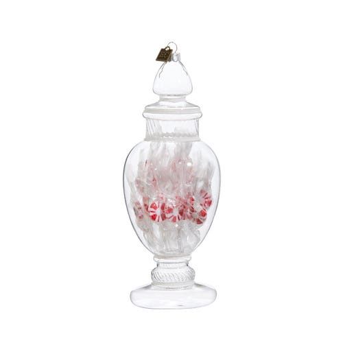 Peppermint Candy Jar Ornament - 8.25"