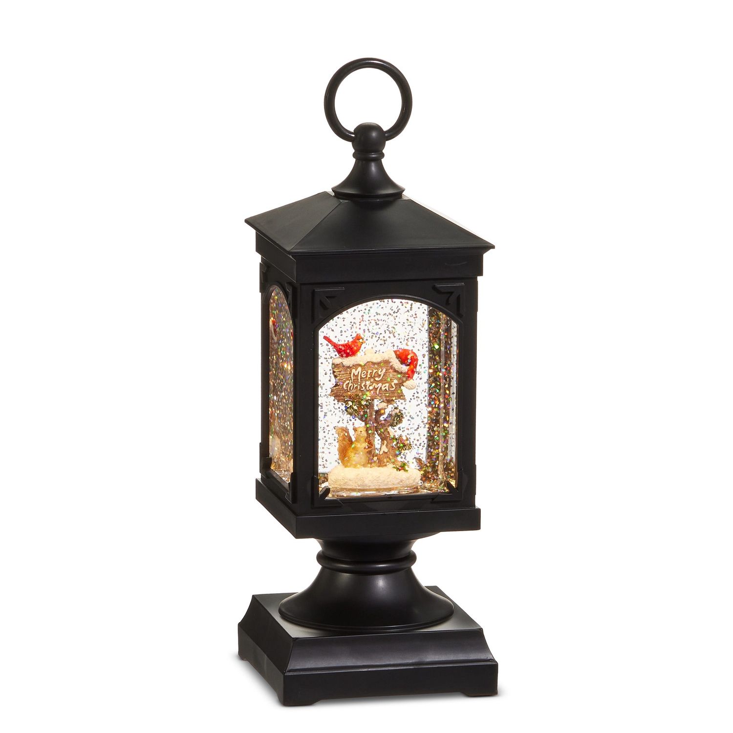 Water Lantern 9.5" Cardinal On Sign - Requires 3 AA Batteries, USB Cord, 6 Hr Timer, Non-Musical
