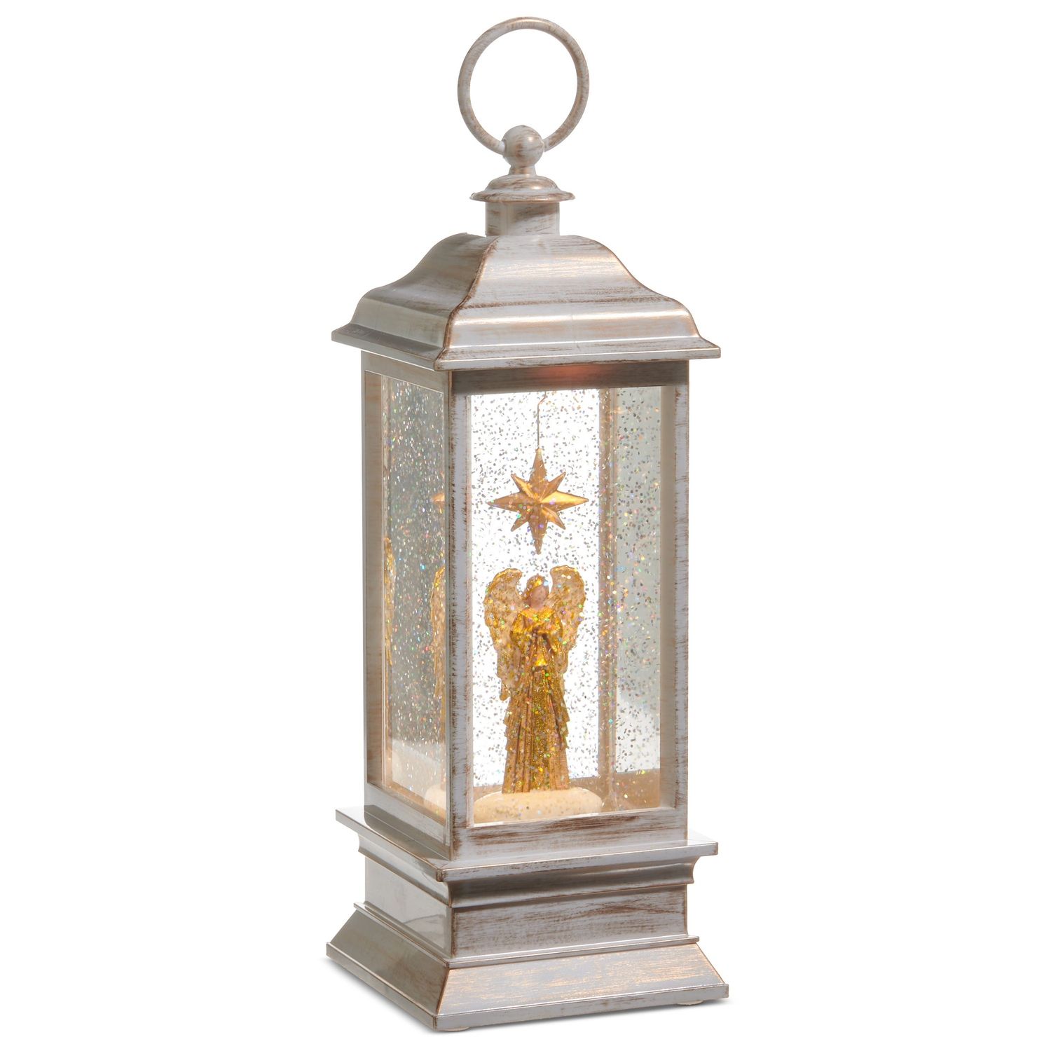 Water Lantern 11.5" Golden Angel - Req 3 AA, USB Cord Inc, 6 Hr Timer