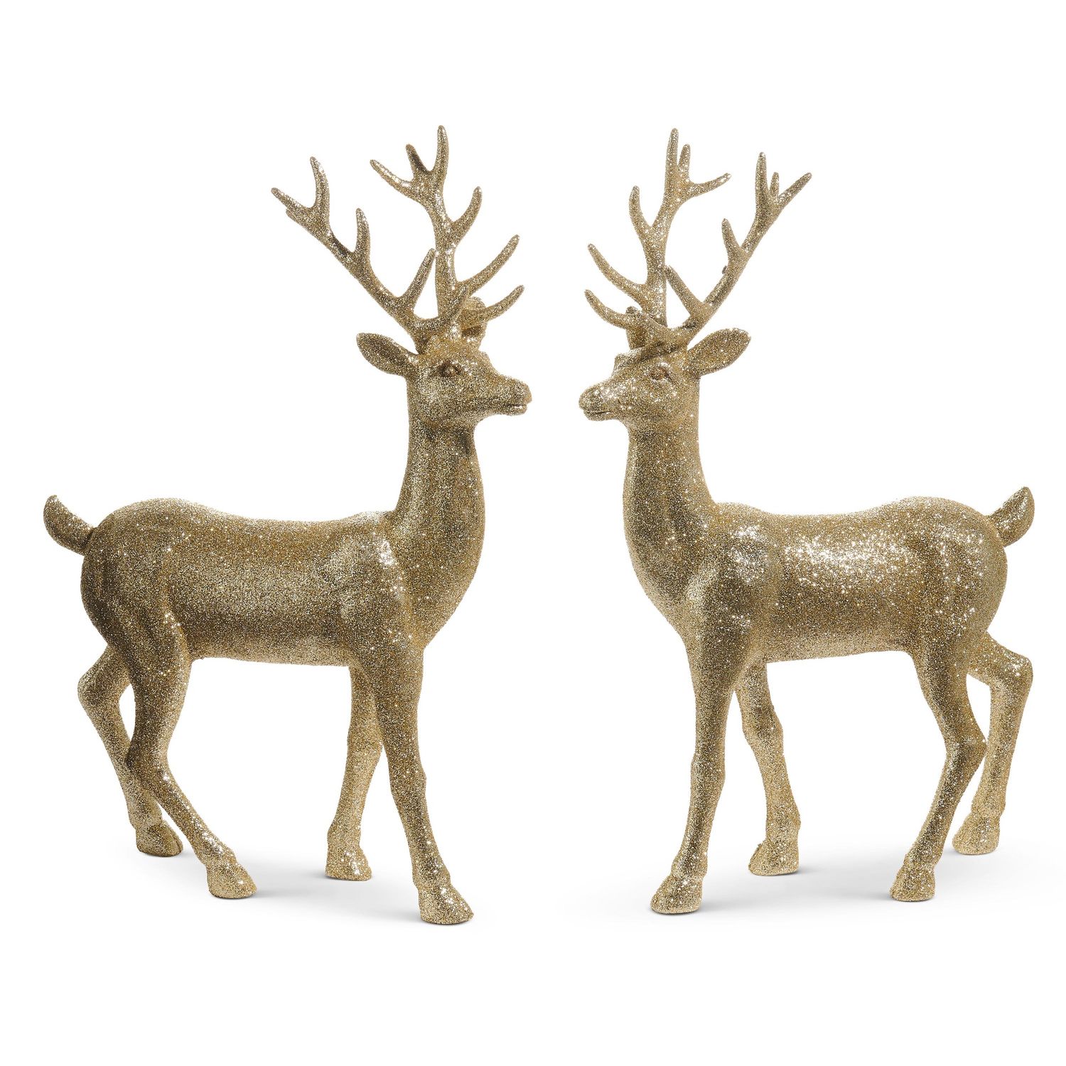Champagne Glitter Deer - 18" - 2 Styles