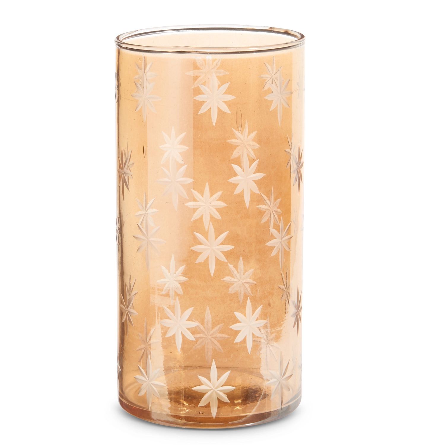 Etched Gold Star Container - Large - 8"
