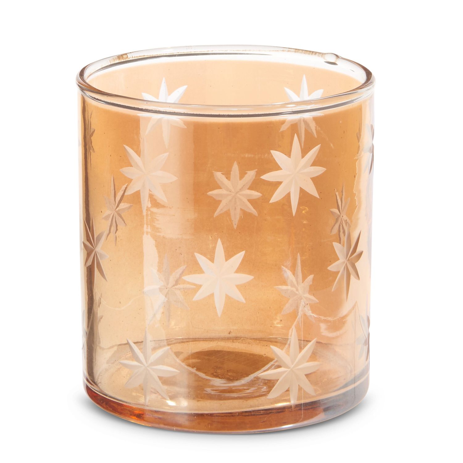 Etched Gold Star Container - Small - 3.5"
