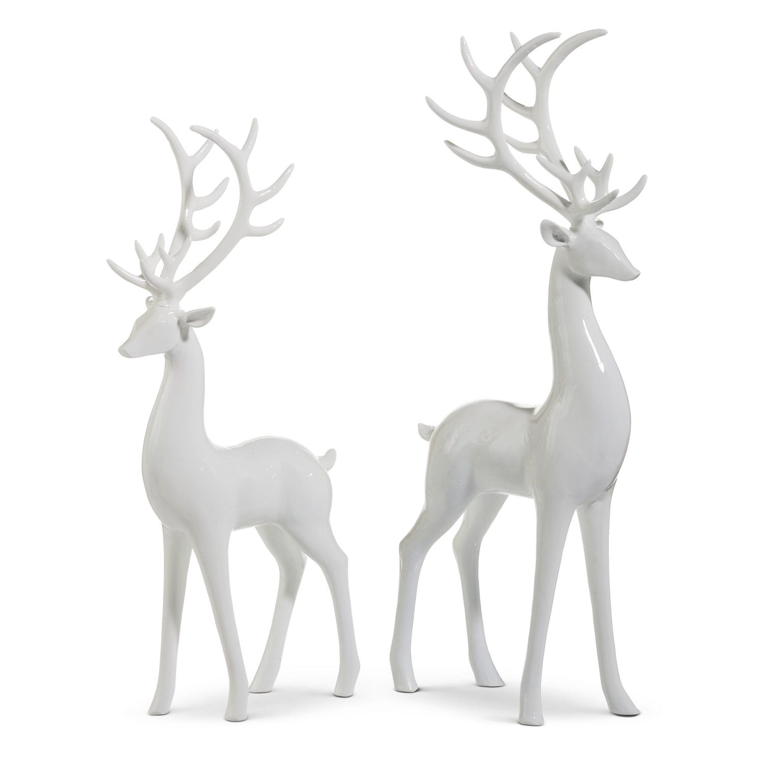 High Shine White Deer - Small - 15"