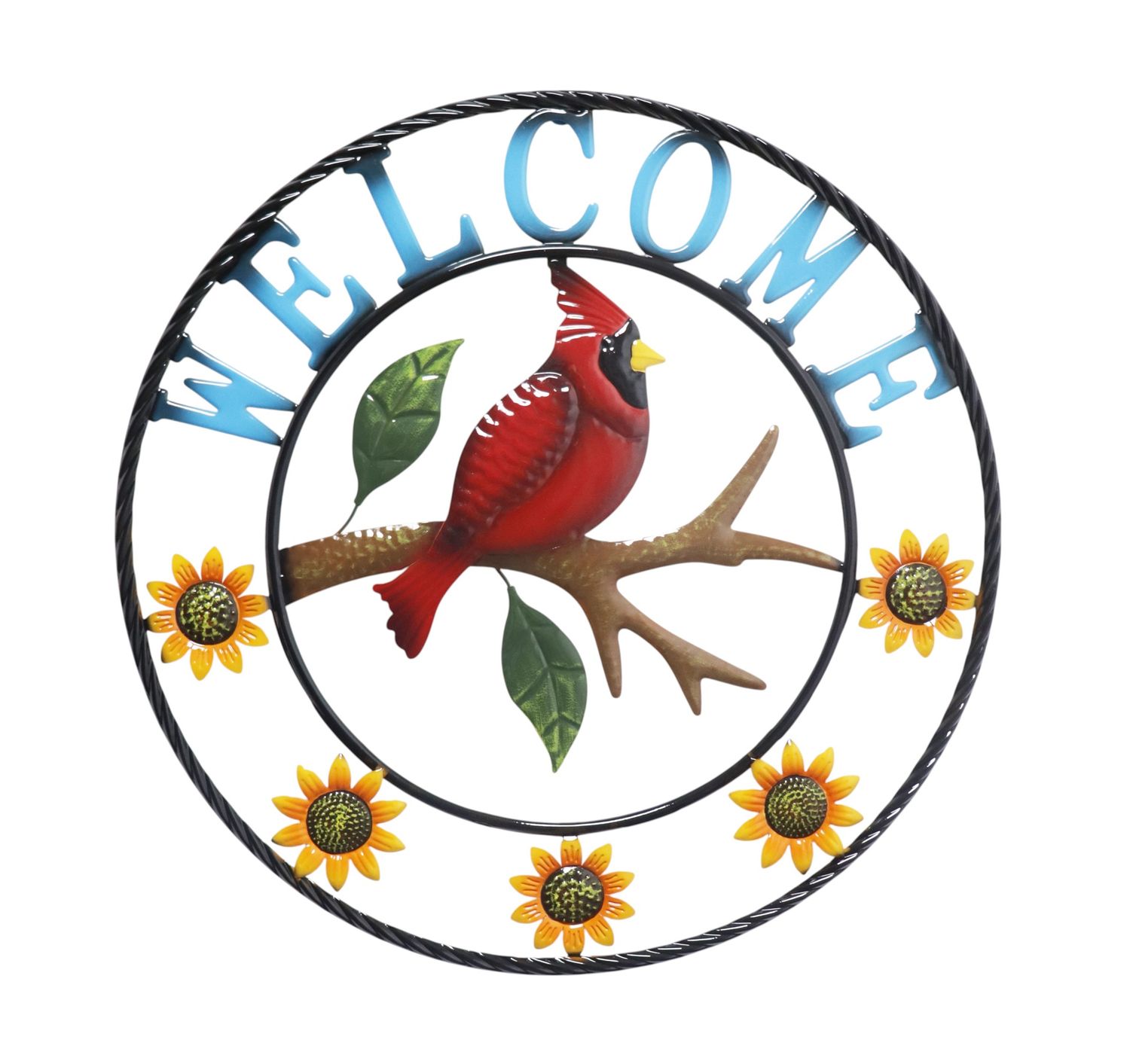 Welcome Cardinal Wall Décor 24"