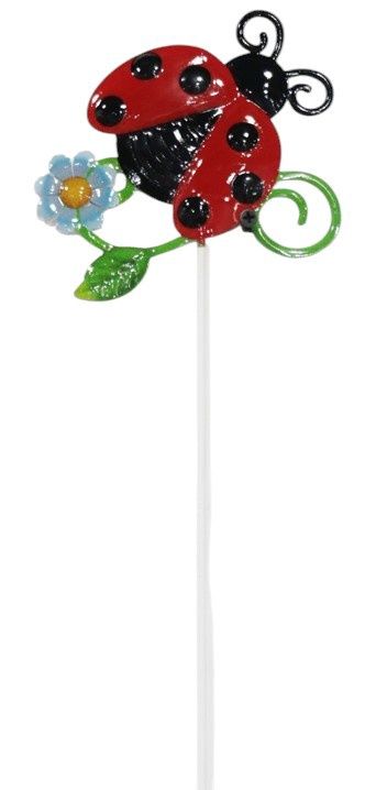 Lady Bug Garden Pick 24"