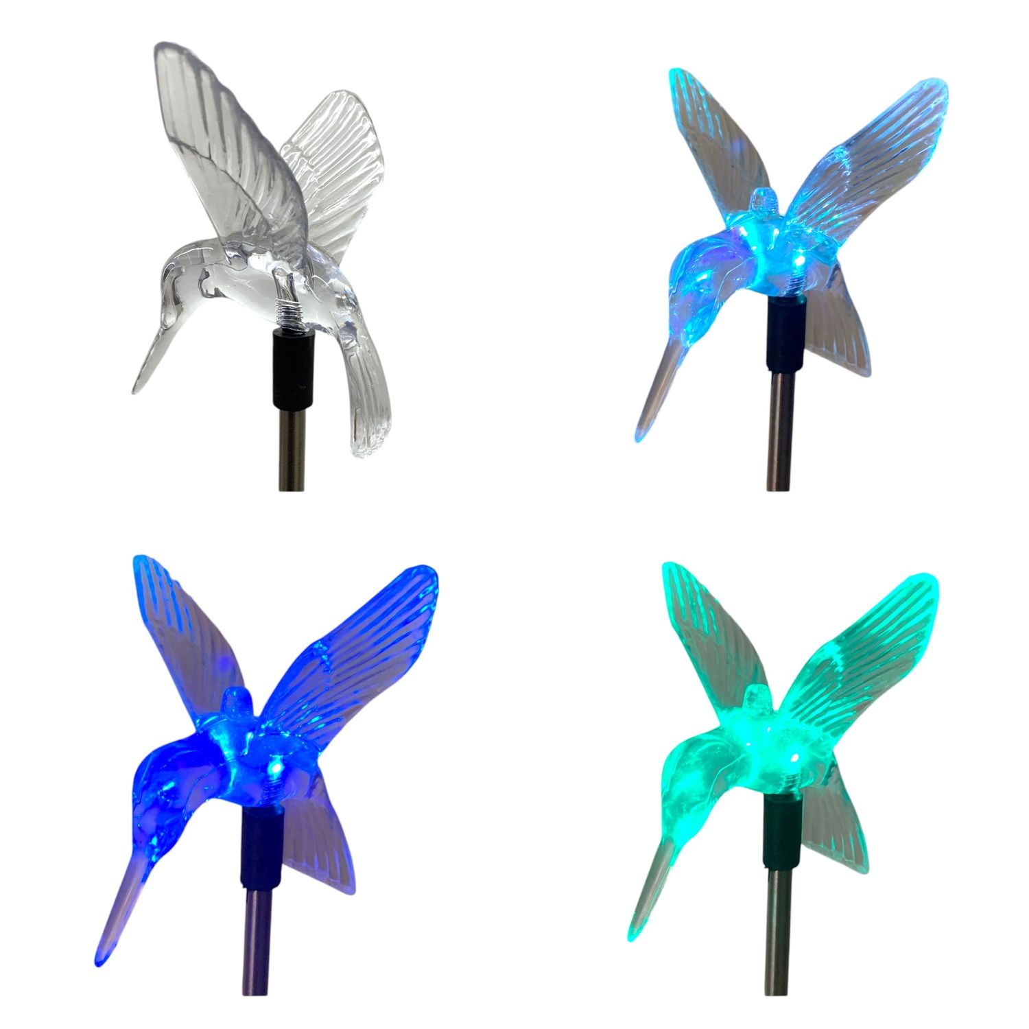 Solar Hummingbird Garden Stake