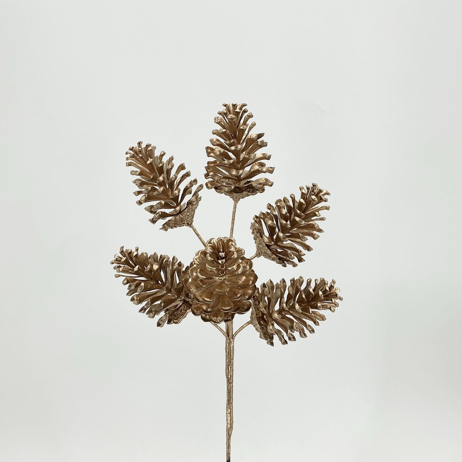 Pine Cone Stem - 19" - Gold
