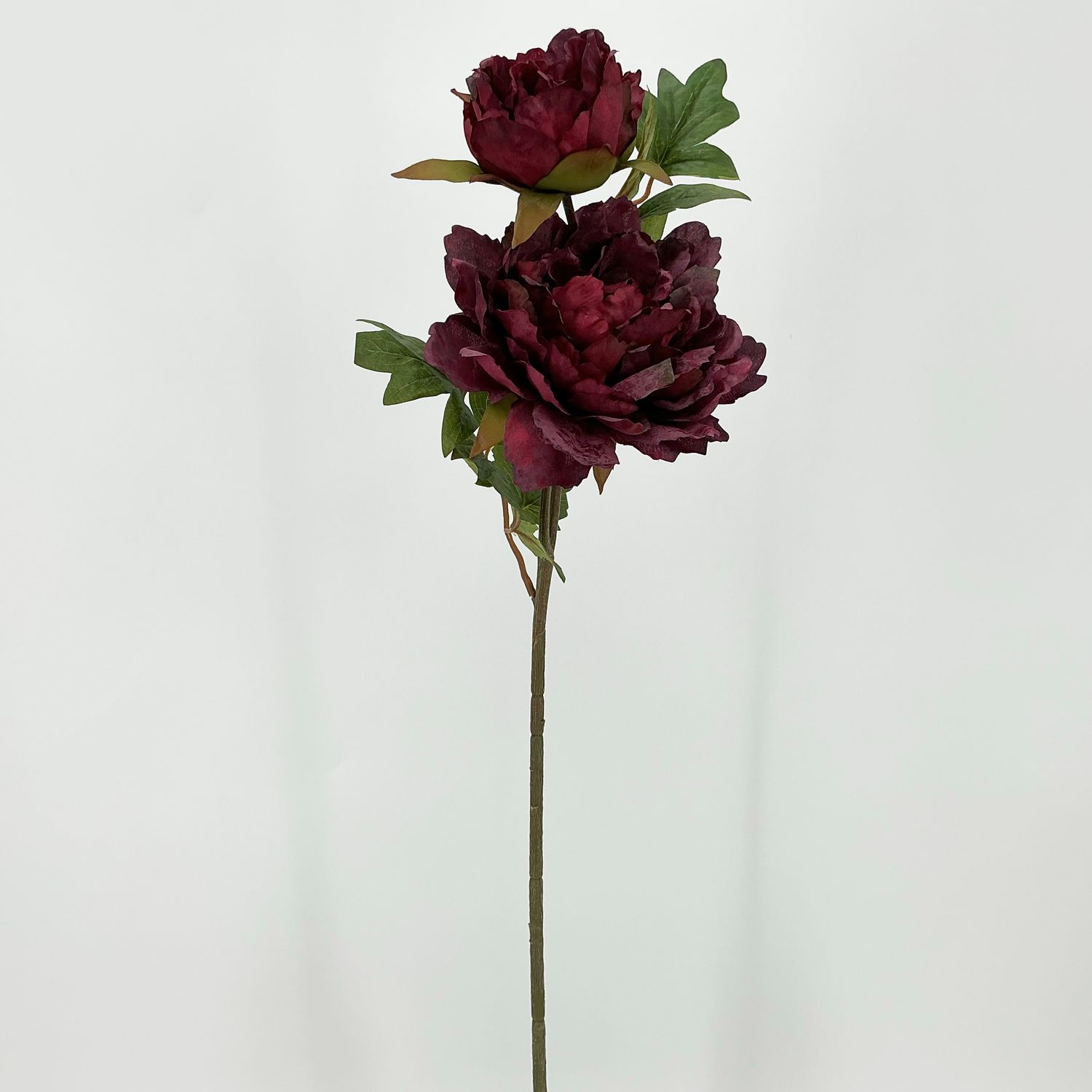 Peony Spray - 27" - Burgandy