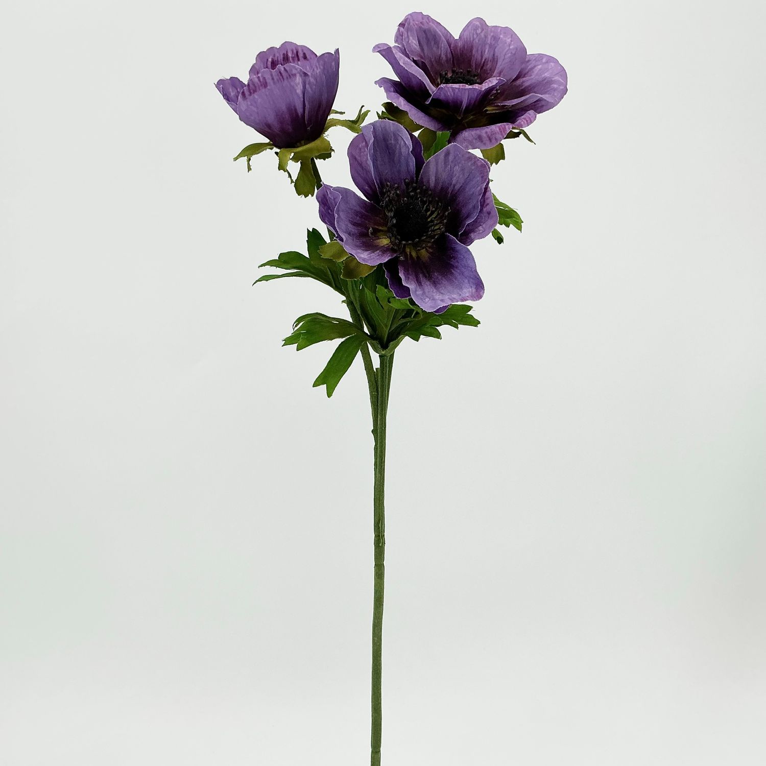 Anemone Spray - 22" - Purple