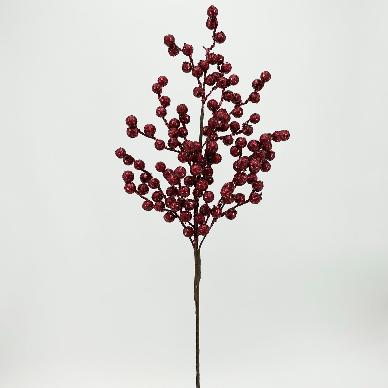 Crabapple Glitter Spray - 29" - Burgundy