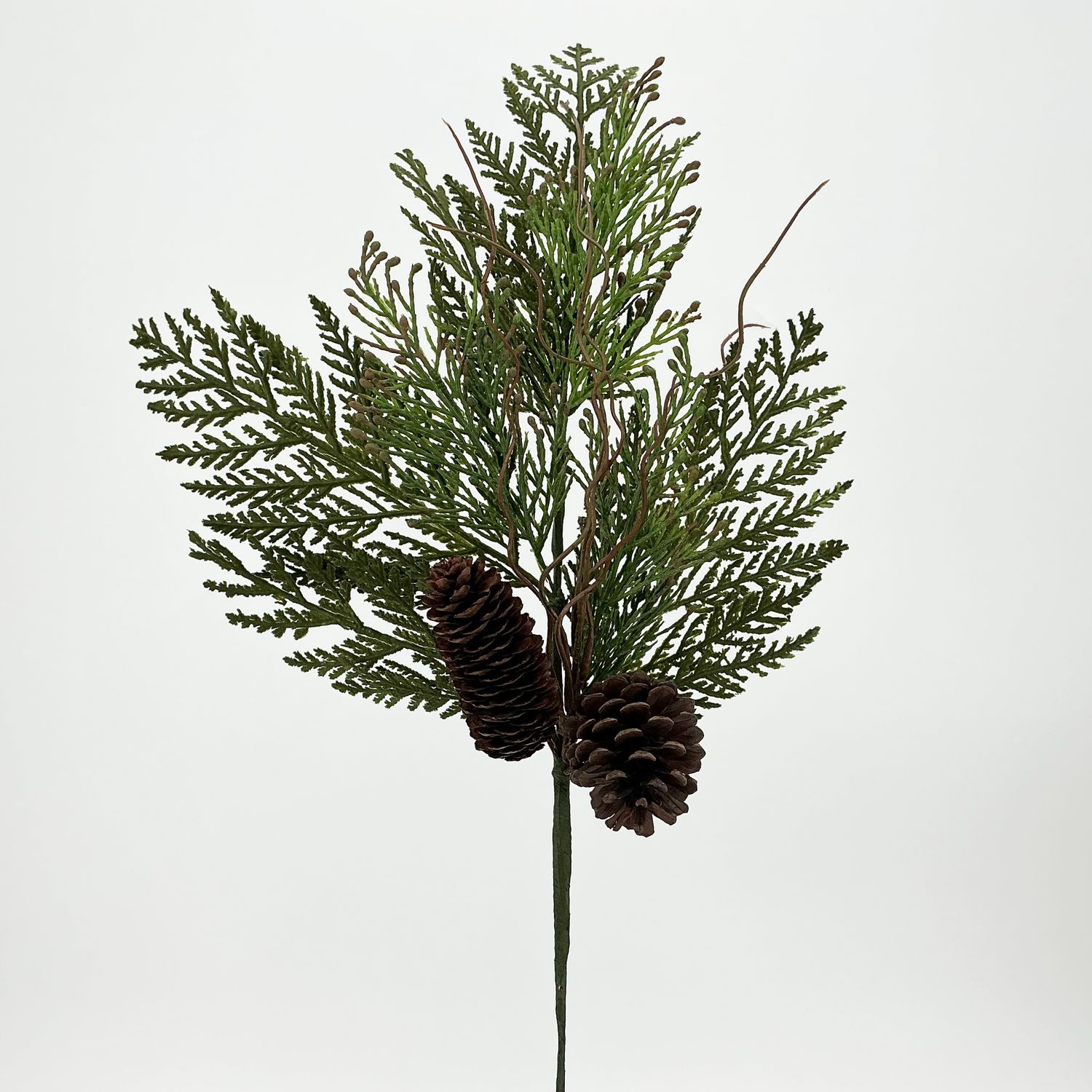 Flocked Incense Cedar/Cone Spry X8 - Light Two Tone Green