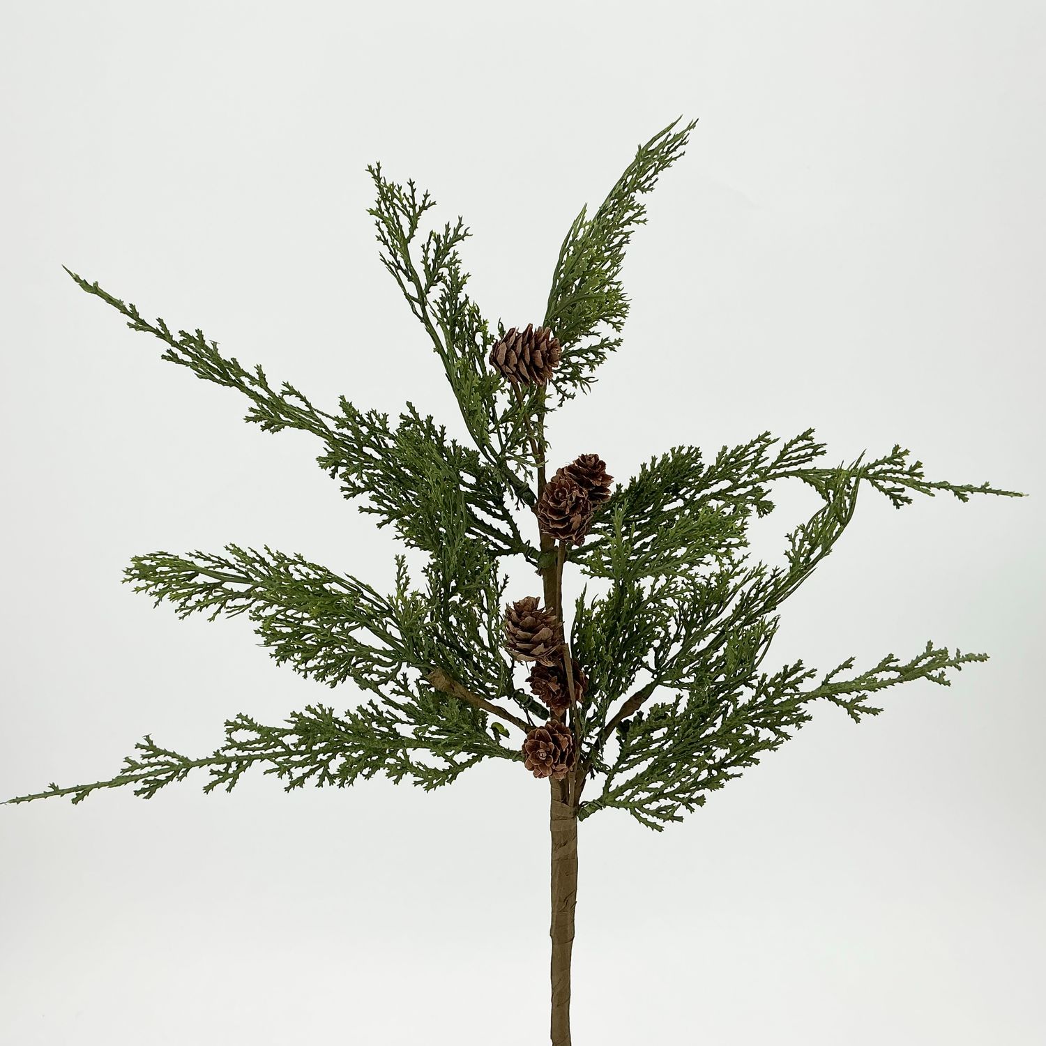 Cedar Pinecones Spray - 18" - Green Natural