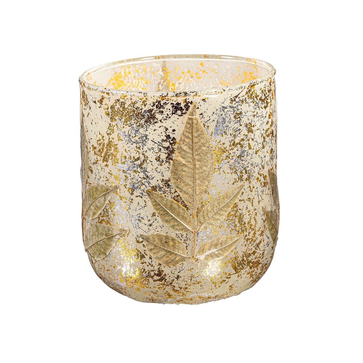Pressed Foliage Glass Planter - 4 Styles - Sold Individually