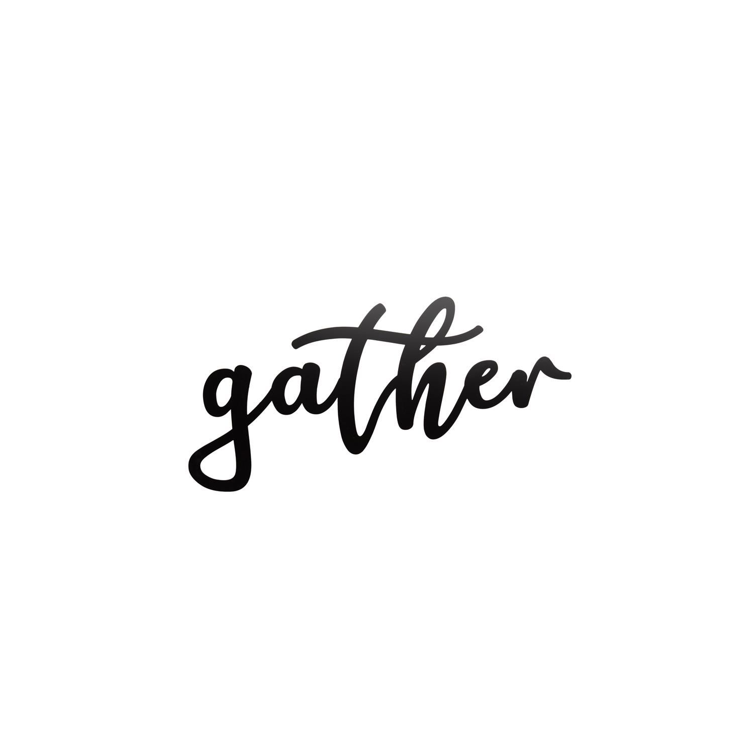 Metal Above Door Sign - Gather